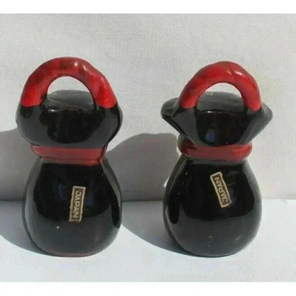 Vintage Money Bags (For Donkey) Salt Pepper Shakers Dinnerware